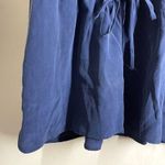 Joie  Silk Scoop Neck Romper Playsuit Navy Blue size XS Photo 8