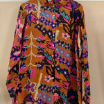 Tuckernuck  Oliphant Button Down Blouse | Bukhara Toffee | XXL / 2XL | NWT Photo 0
