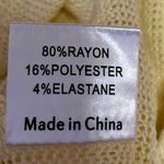 Princess Polly NEW  Sydelle Yellow Knit Stretch Long Sleeve Crop Top Size 2 Photo 7