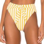 ONIA x WeWoreWhat NWT Riviera Cabana Striped Bottoms in 827 Citrus- Small Photo 0