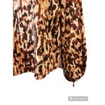 Andrew Marc  New York Womens Animal Print Top Blouse Size S Photo 2