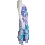 J. Marie Mia Rae Cornflower Blue Multi Floral Strapless Skirt/Dress Size Medium Photo 3