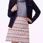 Loft  Shimmer Mosaic Shift Skirt Jacquard Print Mini size 0 Photo 1