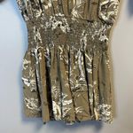 ANINE BING Dress Kaine Mini Dress in Green Tropical Floral Print Sz S GUC Photo 8