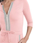 Venus  Rhinestone Trim Sweatshirt Cotton blend Dress w drawstring Sz M Photo 11