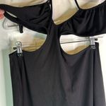 We Wore What NWT  Black Ruched Cutout Maxi Dress Jersey Knit Adjustable Straps Med Photo 2