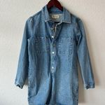 Madewell Women's Denim Longsleve Romper NWT Photo 0
