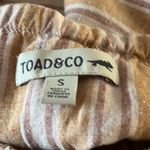 Toad & Co Taj Hemp Sleeveless Striped Shorts Pocket Romper Sleeveless Womens S Photo 5