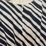 Ann Taylor Black and Cream Zebra print V-Neck Wide-Leg Jumpsuit Romper Sz 14 Photo 4