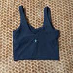Lululemon EXCELLENT  Align Tank Gathered-Front Black Nulu Yoga Top Size 2 Photo 3