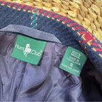 Hunt Club Women’s Blazer 100% Wool Blue Plaid Checkered Classic Jacket Size S Photo 12