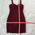City Vibe  Women's 1 XS Maroon Fitted Mini Dress Built In Padding Photo 3