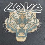 Chaser M Tiger Love Graphic Tee Shirt Brown 100% Cotton Distressed Indie Sleaze Photo 7