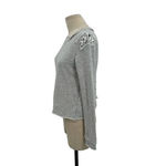 Generation Love  Laurie Lace-Up‎ Pullover Sweatshirt Gray Size Small Photo 2