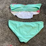 OP  Size M (7-9) Bandana Top & Bottom Bikini Green​​​ Photo 2