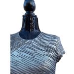 Torn By Ronny Kobo Kaitlyn Gold Metallic Textured Bodycon Mini Dress Small Photo 4