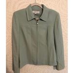 Tahari Women's Blazer Size 8 in Soft Green Photo 4