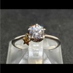 Japanese Festaria Wish Upon A Star 10K White Gold Lilac Sapphire Star Ring Silver Photo 5
