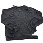 Tobi Sweater Womens Small Black Distressed Pullover Asymmetrical Hem Grunge S/P Photo 0
