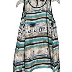 Worth Men's Sleeveless Silk Summer Print Top Blue Size M Size M Photo 2