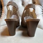 Liz Claiborne Liz‎ Claiborne Brown Peep-Toe Heeled Boots Photo 3