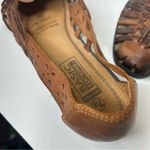 American Vintage Vintage 90s y2k 2000s fisherman leather Brown Leather Cutout Flats shoes 7.5 Photo 9