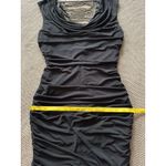 BCX  Midi Body Con Dress Black‎ Stretch Slimming Bling Club Size M Photo 6
