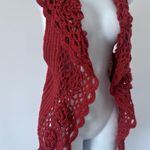 NWT! LILY Rust Crochet Sweater Vest, Size XL Boho Festival Orange Photo 0