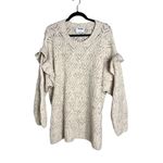 Old Navy NWOT  Pointelle Knit Ruffle Sleeve Sweater Cream Plus‎ Size 2X 3X 4X Photo 1