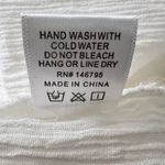 Dee Elle Dee Elly Embroidered Tank Top Sleeveless Bohemian Casual White Blue Size‎ L Photo 4