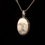 ARTISAN White Buffalo Turquoise Sterling Silver Southwestern Necklace Brand New Photo 2