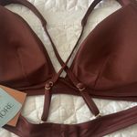Shade & Shore Brown Bikini Top Size Large Photo 4