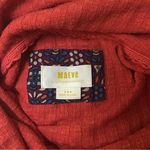 Maeve Anthropologie Winterscape Cowl Neck Peplum Top Women's XSP Orange Photo 5