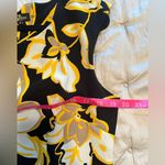 Phase 7 Seven sleeveless sheath dress size 10 Yellow Black floral midi EUC Photo 11