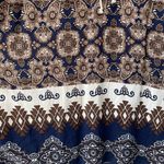 Blu Pepper Anthropology  Brown Boho Tunic Navy Long Sleeve Dress Photo 6