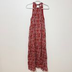 Cleobella  Floral Wilder Ankle Dress Size XS Organic Cotton Tiered Halter Maxi Photo 1