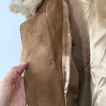 Vintage 70’s Lilli Ann London Leathers Faux Fur Coat With Genuine Leather Trim Brown Size M Photo 6