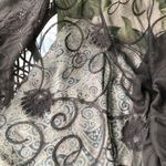 Black Embroidered Lace Shawl Scarf 40”x88” Photo 2