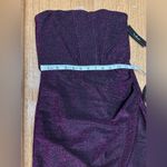 Lulus Lulu’s NWT Sensational Shine Purple Strapless Mini Dress corset top w/boning SM Photo 11