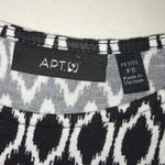 Apt. 9  BLACK AND WHITE IKAT PRINT MAXI DRESS PETITE SMALL Photo 2