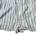 Vineyard Vines Sleeveless Coastal Teal Blue Stripes Linen Blend Romper size XS Photo 6