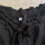 Old Navy Black Linen Tie Shorts Photo 1