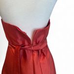 Jenny Yoo  Collection Red Coral Strapless Cocktail Dress Sz 6 Photo 4