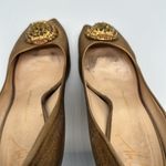 Giuseppe Zanotti  Bronze Gold Leather Crystal Embellished Pumps Heels Size 38 Photo 10