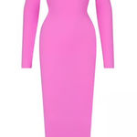 SKIMS BNWOT  Fits Everybody Crew Neck Maxi Long Dress Neon Orchid 2X Photo 0