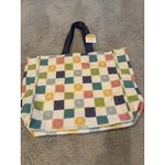 C&C California  Home Large Canvas Tote Colorful Smiley Faces NWT‎ Photo 1