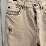 Urban Outfitters BDG  PAX Women's 26 Natural Pax Beige Ripped Straight Jeans Photo 7