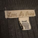 Love by Design  Charcoal Ribbed Knit Top Photo 2