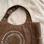 Leather Hobo Bag Brown Studded Boho Shoulder Bag Purse Women's Western Boho Photo 1