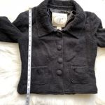 Black & Silver Cropped Dressy Jacket, Large Photo 4